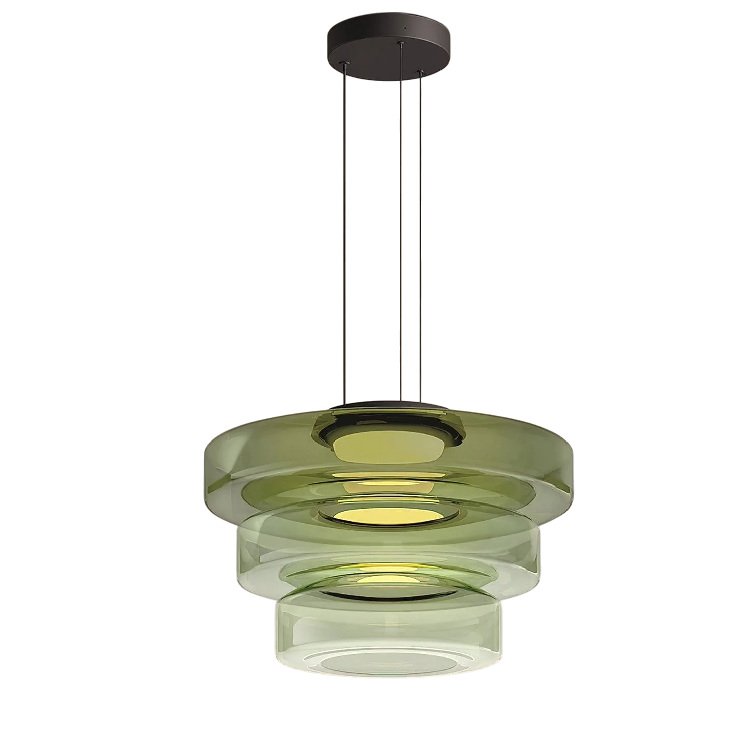Danish Glass Bauhaus Pendant Light